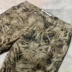 【ZARA MAN】ザラ マン ボタニカル柄 アンクルテーパードパンツ