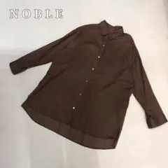 NOBLE ノーブル　長袖シアーシャツのサムネイル