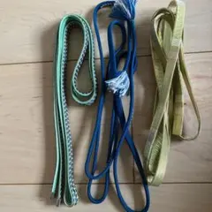 帯締めセット（緑・青・黄）