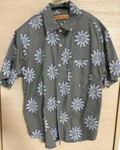 studio seven フラワー柄半袖シャツ
