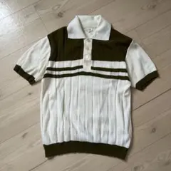 古着　半袖ニット　ニットシャツのサムネイル