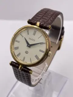 【ジャンク品】GUCCI グッチ　シェリーライン　ベルト交換済　2針