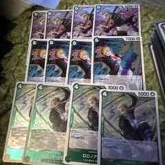 ワンピースカード緑ゾロ強化パーツ R 各種4枚セット