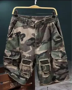 ショートパンツ ハーフパンツ 迷彩 カモフラ ショーツ カーゴパンツ2XL