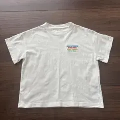 GU ロゴ刺繍 Tシャツ ホワイト 110cmのサムネイル
