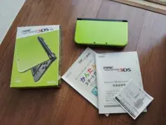 バング付き　new Nintendo3DSLL ライム×ブラック