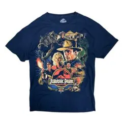 JURASSIC PARK ジュラシックパーク　映画　Tシャツ　ネイビー