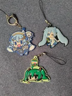 初音ミク 雪ミク ラバーストラップセット ラバスト