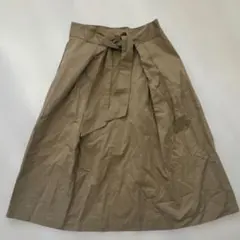 ZARA WOMAN フレアスカート カーキ XSサイズのサムネイル