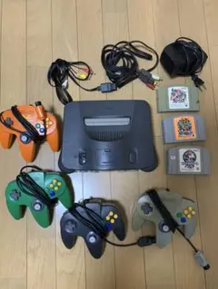 【激安】ニンテンドー64 本体 コントローラ3個ソフト5本セット Nintendo 64 本体 コントローラー3個 ソフト5本セット - メルカリ