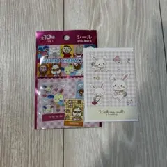 セリア　サンリオなつかしキャラクターズ　シール　ウィッシュミーメル
