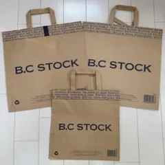 B.C STOCK ショッパー　紙袋　3枚セットのサムネイル