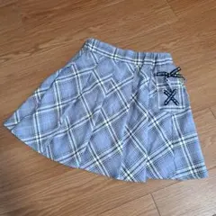 チェック　スカート