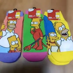 ザ·シンプソンズ 靴下 ソックス 3足セット 　23-25cm