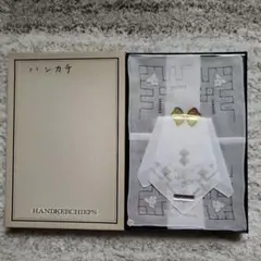 【未使用】SWATOW スワトウ 高級手刺繍ハンカチ ギフト 2枚セット 箱有