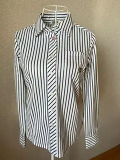 ストライプ長袖シャツ レディース