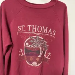 madeインUSA 古着 Hanes ヘインズ 80-90s プリントスウェット