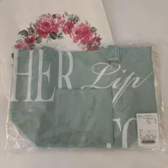 Her lip to Daily Logo Tote ミント mint ハリプ Herlipto HLT Daily Logo Tote ミント - メルカリ