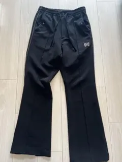 Needles ベロア スラックス パンツ グリーン S フレアシルエット