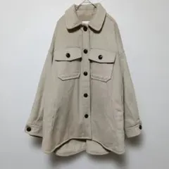 ベージュ フリース風 cpoジャケット シャツ　アウター