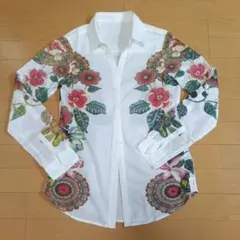 Desigual花柄長袖シャツ XSサイズ