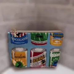 缶詰め柄　猫柄　ミニポーチ