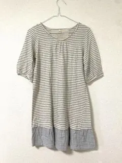 美品！半袖チュニック　Aライン　夏服　カジュアル　ゆとり　涼しい