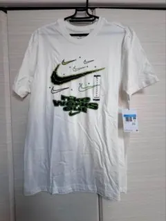 【新品タグ付き】ナイキ 半袖 Tシャツ Mサイズ ホワイト スウッシュ 訳ありのサムネイル