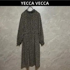 イェッカヴェッカ ワンピース ロング 花柄 ハイネック F