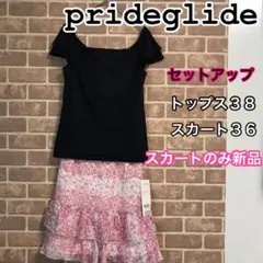 prideglide プライドグライド　セットアップ　トップス　スカート　新品のサムネイル