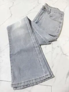 【未使用】SHEIN レディース フレアデニムパンツ ライトブルー Sサイズ