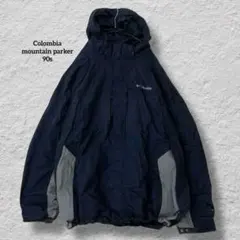 コロンビアマウンテンパーカーオムニテック90sネイビーvintage古着テック