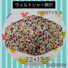 【2】ウィルトシャー柄♡red＆blue LIBERTY生地