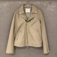 FREAK'S STORE ラムレザー ダブルライダースジャケット ライトモカのサムネイル