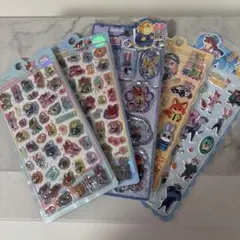 ズートピア ぷっくりシール ウォーターシール おしりシール 5枚セット