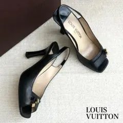 LOUIS VUITTON sandals, black, size 23cm (36)