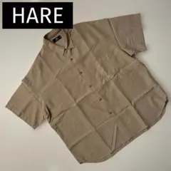【HARE】半袖シャツ ベージュ SMALL(S)サイズのサムネイル