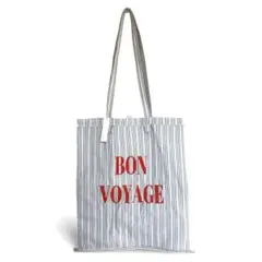 【フィニサージュ】新品未使用 トートバッグ ストライプ サブバッグ エコバッグ