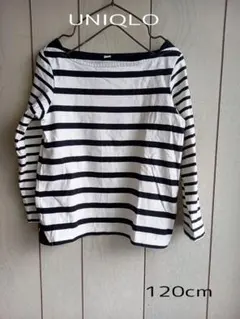 «UNIQLO»ボーダーカットソー120cm