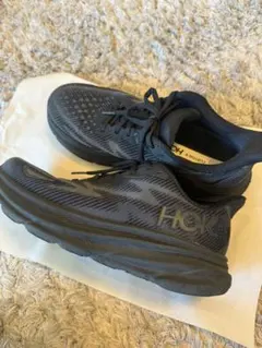 HOKA CLIFTON9 メンズスニーカー25.5 ブラック