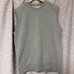 UNIQLO ユニクロ ベスト XL グレー 綿100%