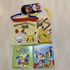 ポケモンのうた&ダンスDVDセットと巾着袋、ソックス
