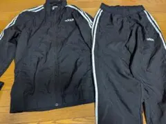 adidas ブラックジャージセット J/M
