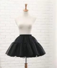 パニエ ロリィタファッション 黒 45cmのサムネイル