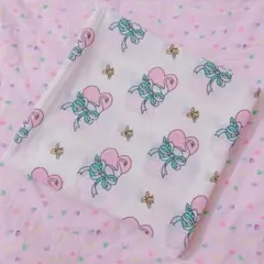♡vintage ハートスワンフラットシーツ レトロファンシー spank♡