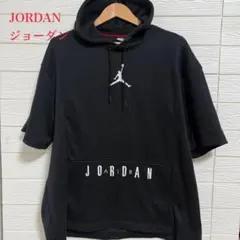 JORDAN ジョーダン DRI-FIT 半袖フーディー ブラック XLサイズ
