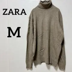 ✨️匿名配送✨️ZARA【Ｍ】ベージュ タートルネック セーター メンズ レディース