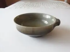 武内晴二郎作　糠白釉緑流小皿五枚組 武内晴二郎作 糠白釉緑流小皿五枚組