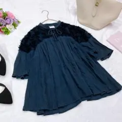 Tavii　グリーンレーベルリラクシング｜ブラウス　トップス　シフォン　ふんわり