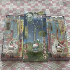 ご当地キティ根付けストラップ 大相撲限定バージョン ＆ まりも ３個セット